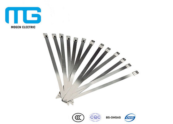 Trung Quốc Ball Lock Stainless Steel Cable Ties Cable Accessories 100mm - 1400mm Length nhà cung cấp