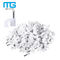 200 Pack Nail In Cable Clips / Cat6 Circle Cable Nails Tack Clips 7mm White nhà cung cấp